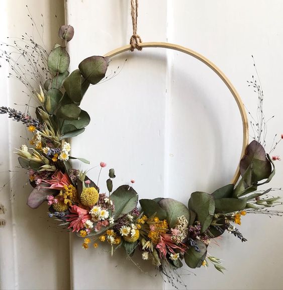 DIY-Trockenblumenkränze