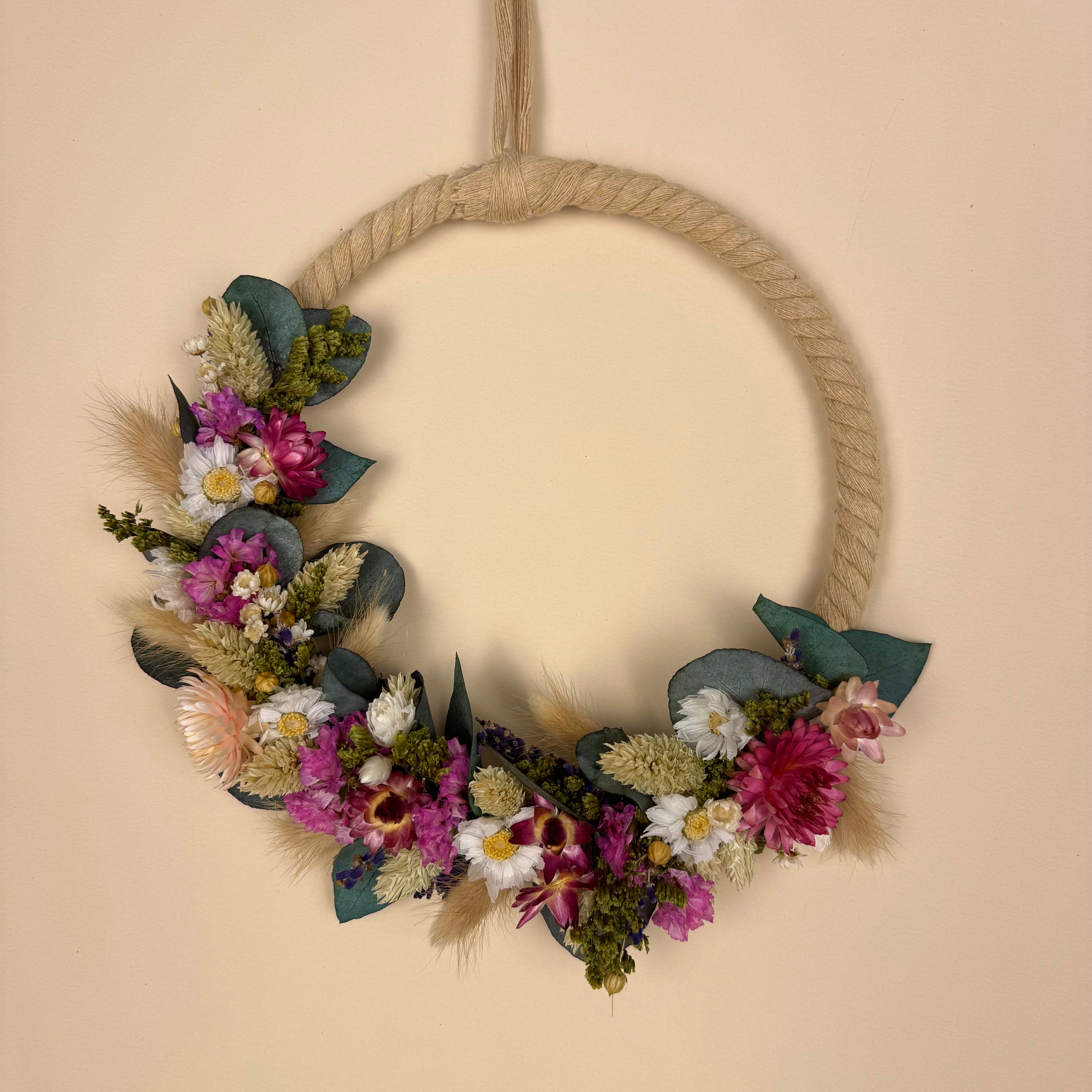 Mini Trockenblumenkranz