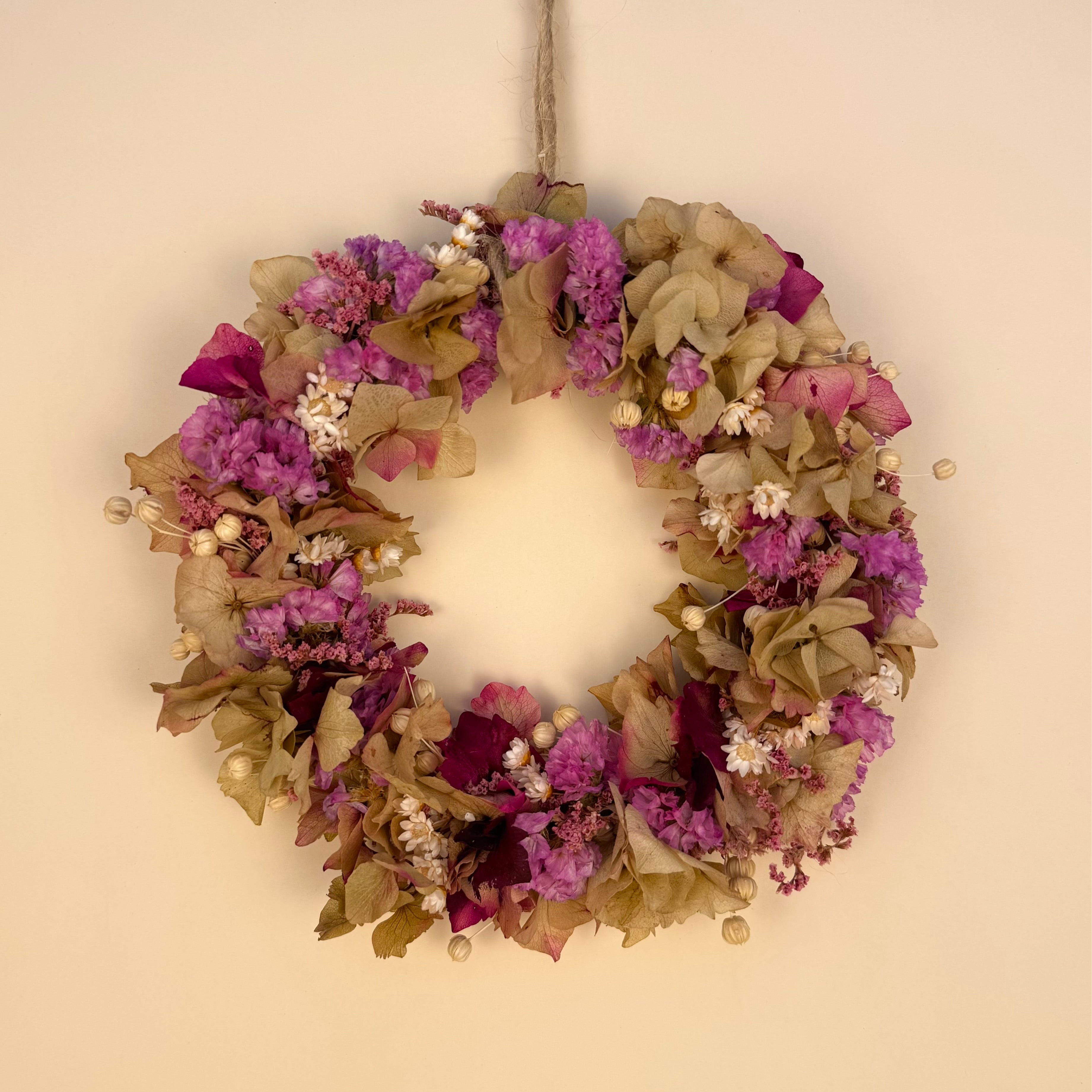 Mini Trockenblumenkranz