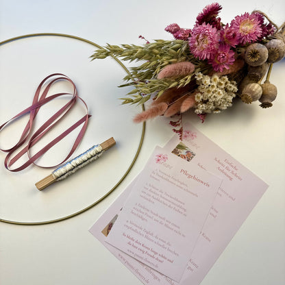 DIY Trockenblumenkranz &quot;Blütentanz&quot;