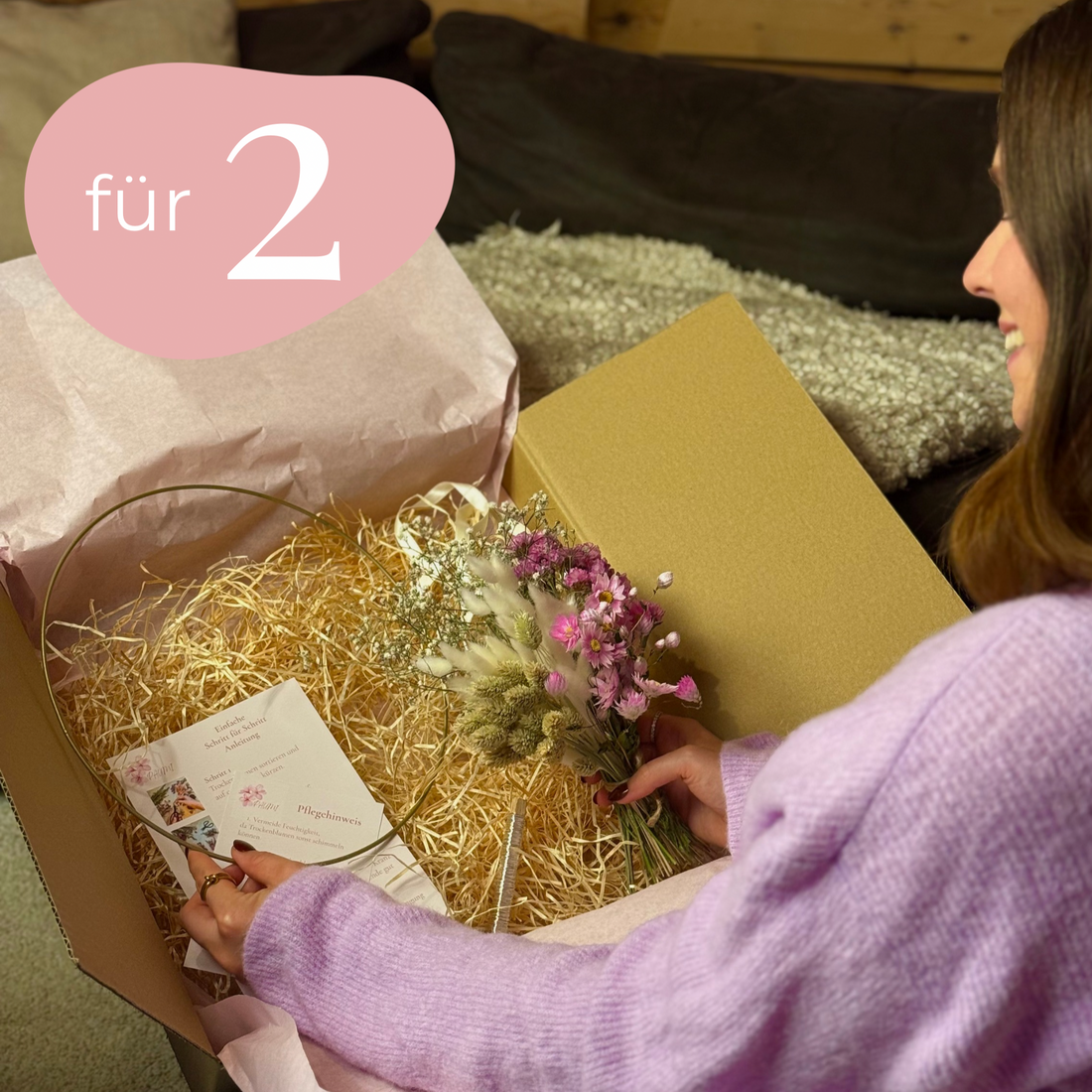 DIY Trockenblumenkranz Mädelsabend