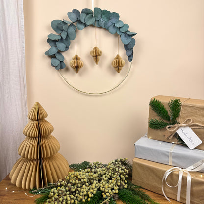 Dekoset Weihnachten
Eukalyptuskranz Papier Dekobaum