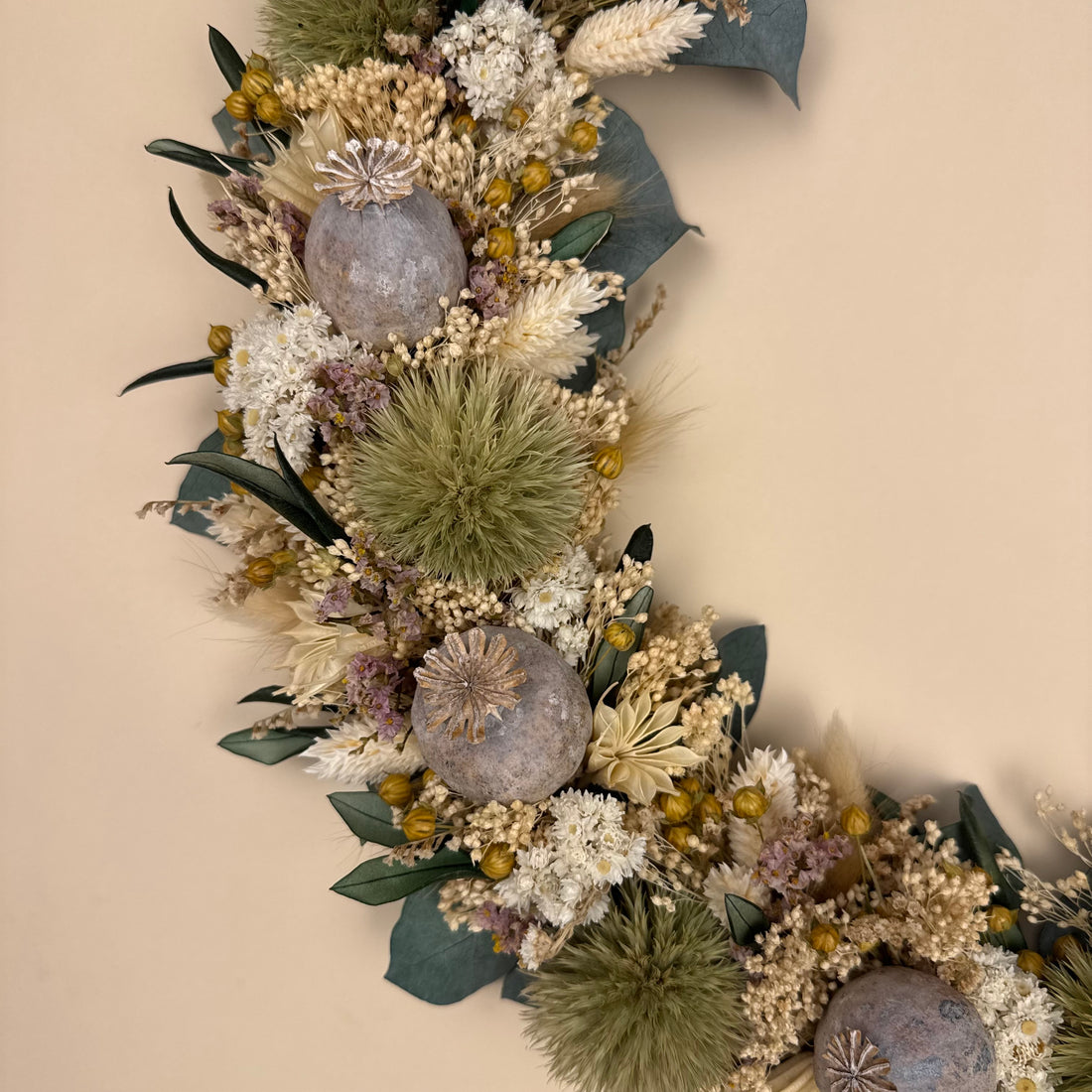 Trockenblumenkranz &quot;Pure Nature&quot; | Premium Edition