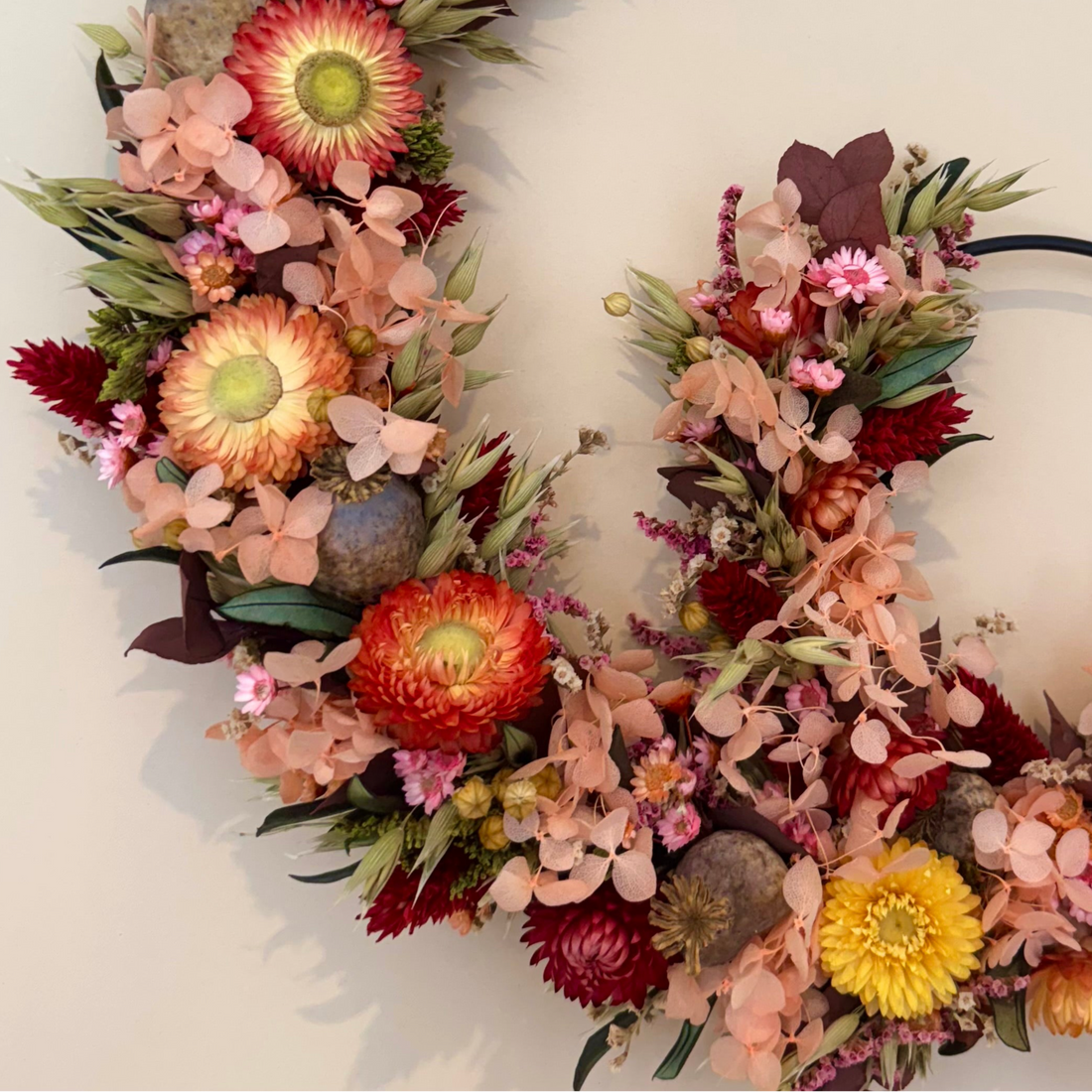 Trockenblumenkranz Herbstzauber