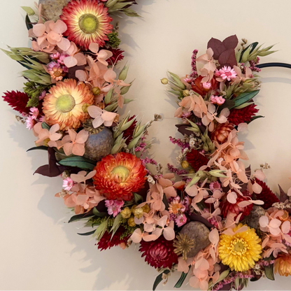 Trockenblumenkranz Herbstzauber