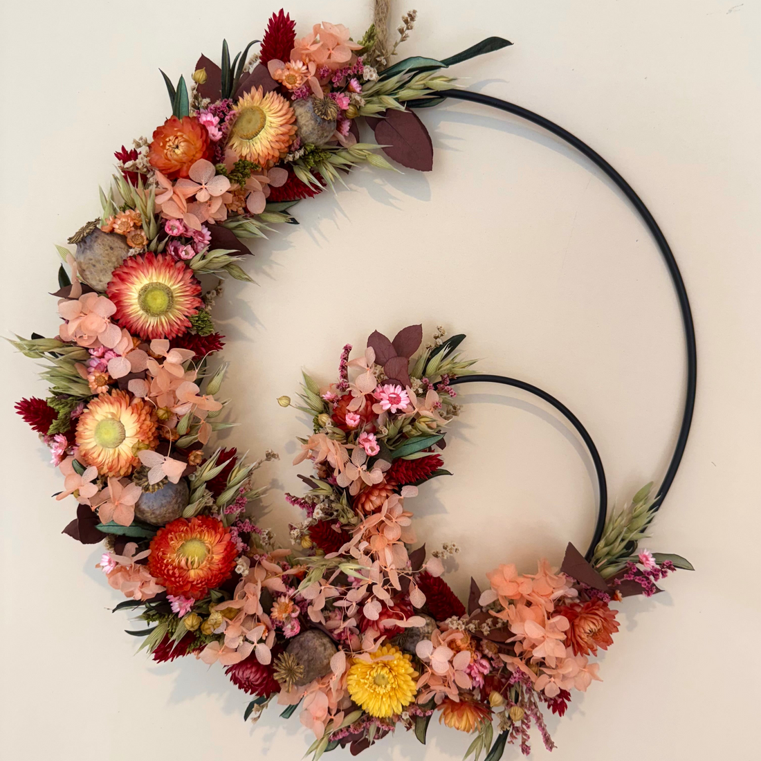 Trockenblumenkranz Herbstzauber