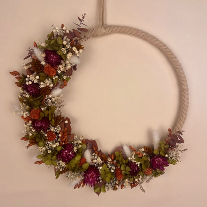 Trockenblumenkranz
Herbstkranz
Türkranz