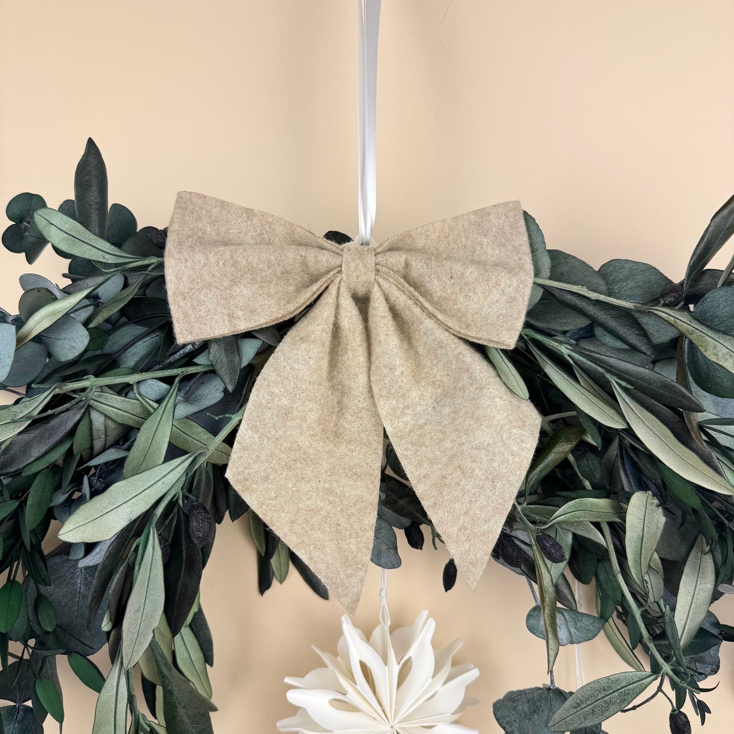 Trockenblumenkranz Weihnachten